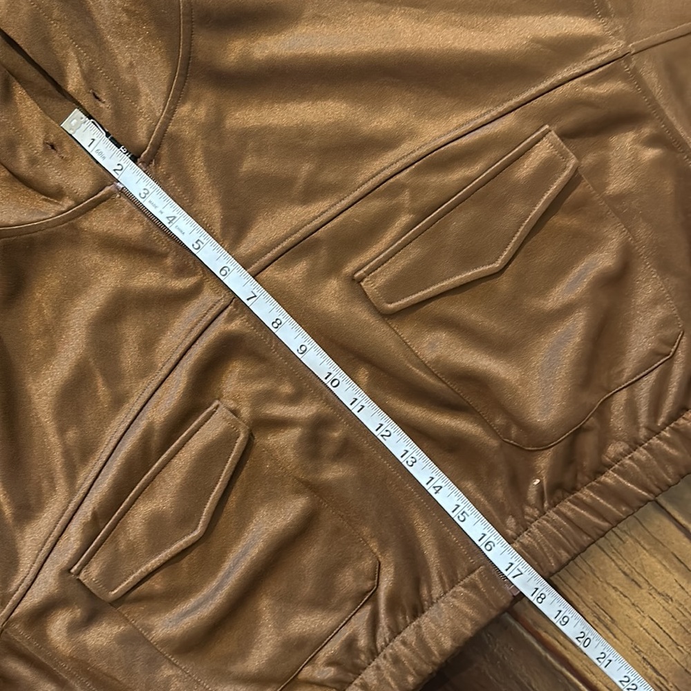 BDG Urban Outfitters Cropped Brown Jacket Hooded XL - Picture 6 of 8
